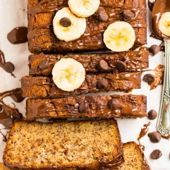 Almond Flour Banana Bread - Recipe photo by wellplated
