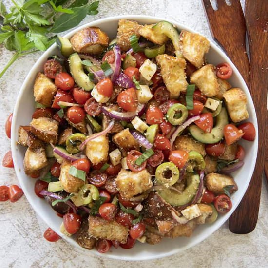 Perfect Panzanella Salad - Recipe photo by TheSaltyMarshmallow