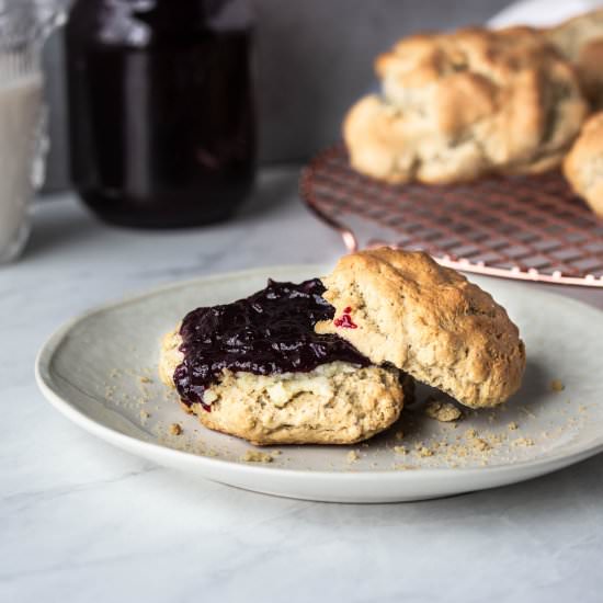 Gluten Free Millet Drop Biscuits - Recipe photo by smallfarmbiglife