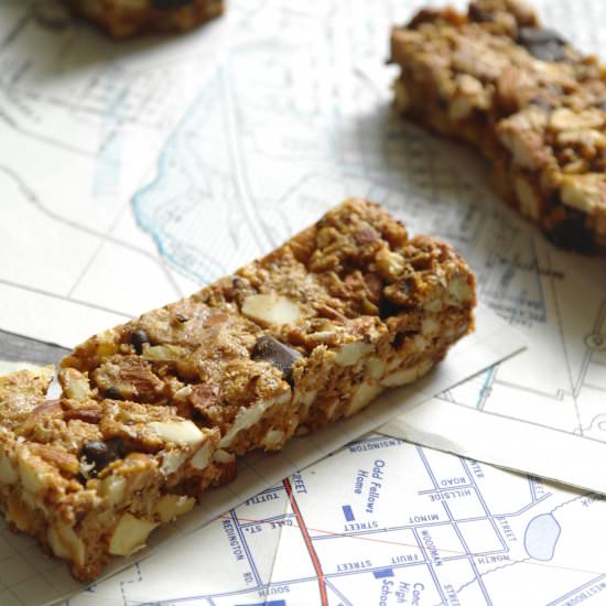 salted dark chocolate & almond bar - Recipe photo by tentimestea