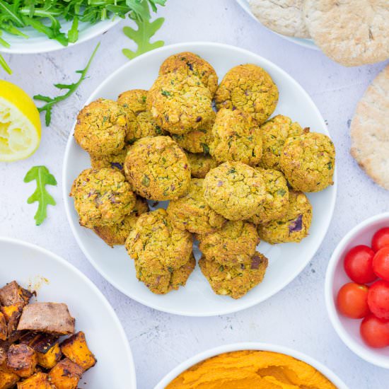 Easy Oven Baked Falafel (Vegan, GF) - Recipe photo by easypeasyfoodie