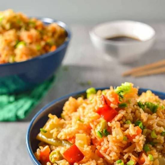 Easy Vegetable Fried Rice - Recipe photo by The Fiery Vegetarian