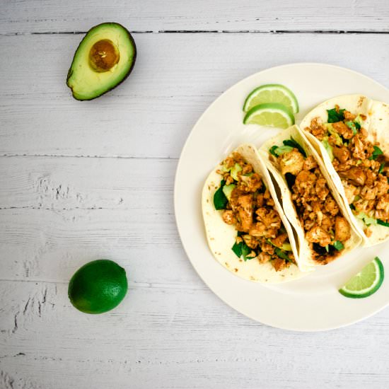 Cauliflower Tacos (Vegan) - Recipe photo by mealsandmilemarkers