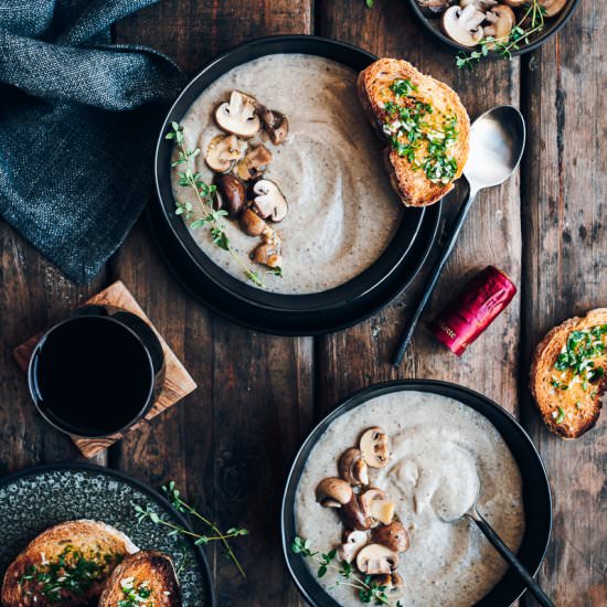 Creamy Mushroom Soup - Recipe photo by heinstirred