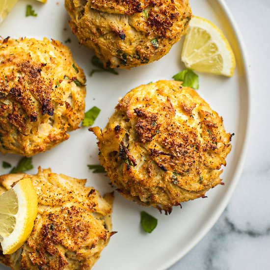 Maryland Crab Cake {Keto, Whole30} - Recipe photo by Shuangys Kitchensink