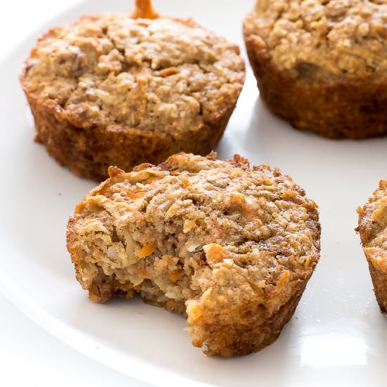 Flourless Morning Glory Muffins - Recipe photo by ChefSavvy
