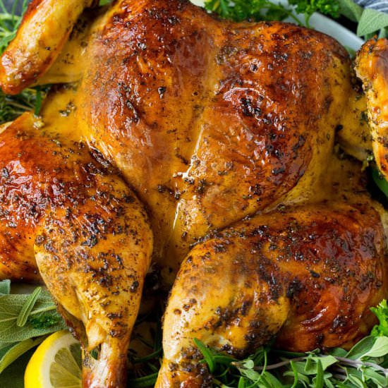 Spatchcock Chicken - Recipe photo by dinneratthezoo