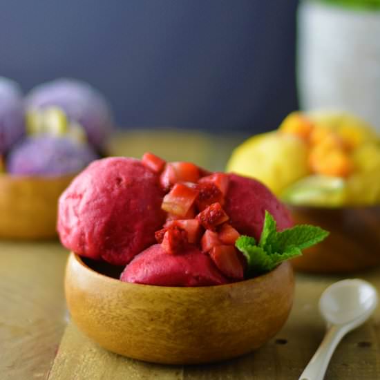 3 ingredient healthy ice creams! - Recipe photo by Lime Thyme