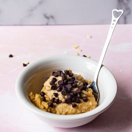 Vegan Chocolate Chip Cookie Dough - Recipe photo by AmyGorinNutrition