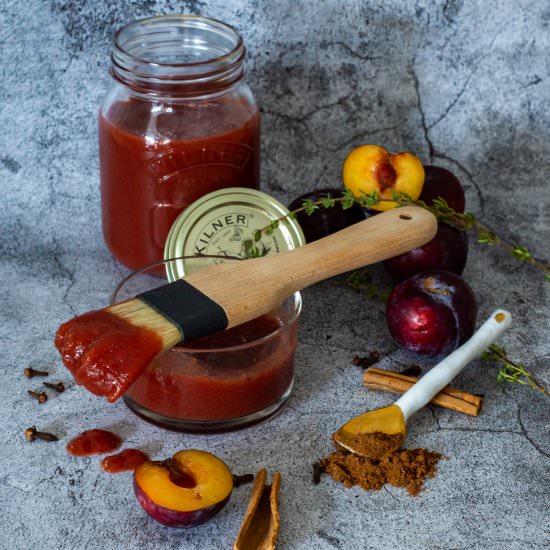Plum BBQ Sauce - Recipe photo by AnotherFoodBlogger