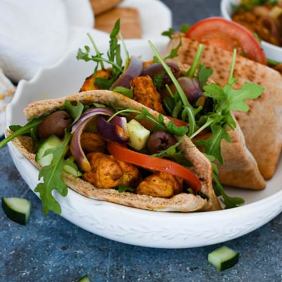 Chicken Shawarma Pita Pockets - Recipe photo by theseasonaljunkie