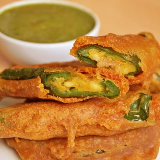 stuffed green bajji - Recipe photo by Flavours on Plate