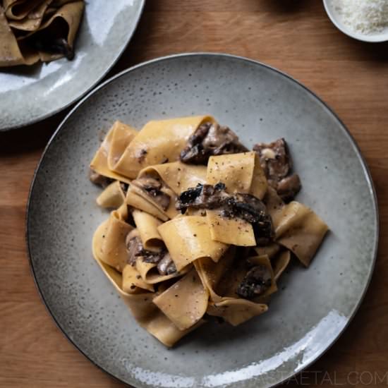 Mushroom and Taleggio Sauce - Recipe photo by pastaetal