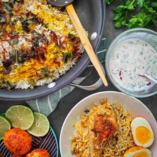 Chicken Dum Biryani (Kacchi style) - Recipe photo by Hungry Lankan
