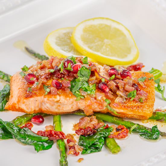 Salmon with Lemon Garlic Butter - Recipe photo by House of Elyn Ryn