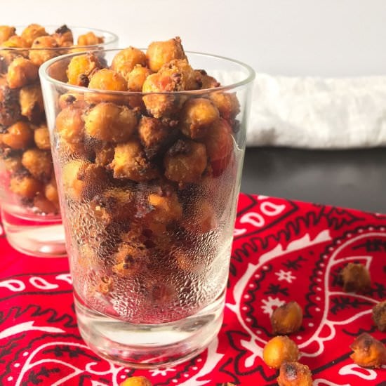 Roasted Chickpeas Snack w/ Mustard - Recipe photo by summeryule.com