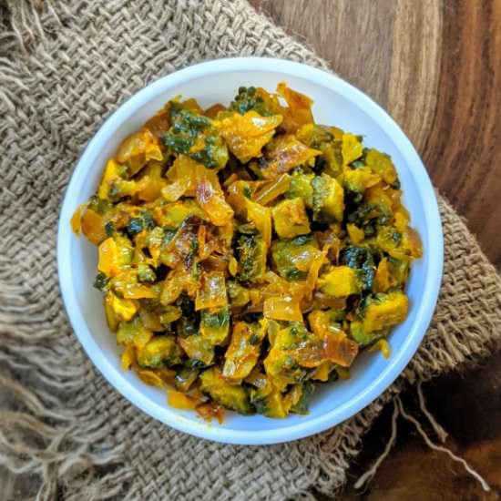Dry Bitter Gourd Curry - Recipe photo by rparm
