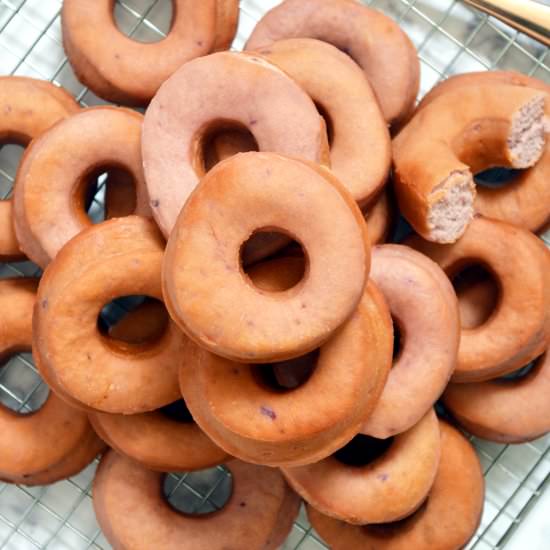 Purple Sweet Potato Doughnuts - Recipe photo by Jaja Bakes