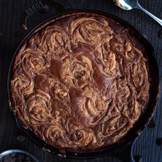 Chocolate Peanut Butter Brownie - Recipe photo by kneadmorefood