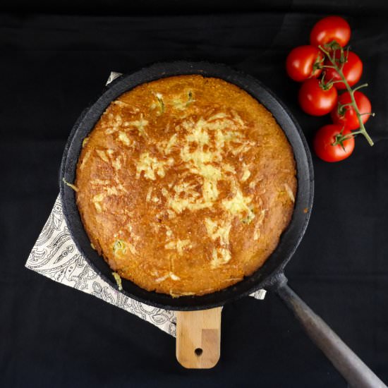 Spelt Jalapeño Cornbread - Recipe photo by thespeltkitchen