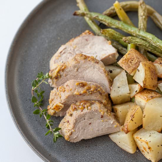 Sheet Pan Pork Tenderloin Dinner - Recipe photo by thymeandjoy