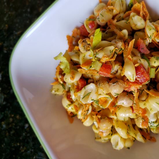 Vegan Dilly Pasta Salad - Recipe photo by kitchengrrrls