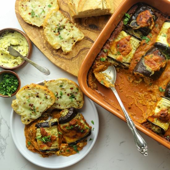 Makhani eggplant rollatini - Recipe photo by Lime Thyme