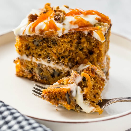 Spiced Carrot and Walnut Cake - Recipe photo by PantsDownApronsOn