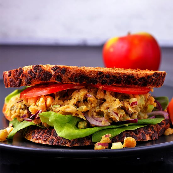 Chickpea salad sandwich - Recipe photo by veganwithgusto