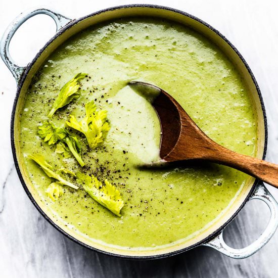 Cozy Celery Soup - Recipe photo by The Endless Meal