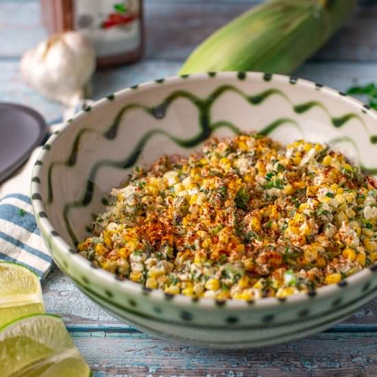 Grilled Elote Corn Salad - Recipe photo by TheBBQBuddha