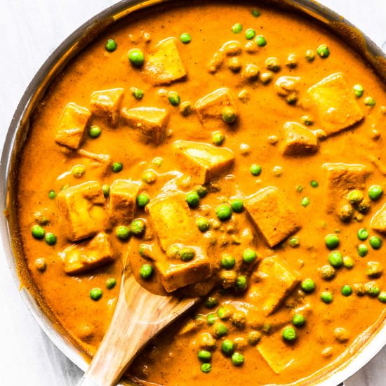 Easy Mattar Paneer Curry - Recipe photo by The Endless Meal