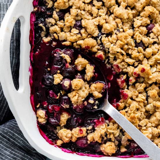 Blueberry Crisp - Recipe photo by Jessica Gavin