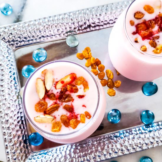 Mango Rose Lassi - Recipe photo by Themommyspice