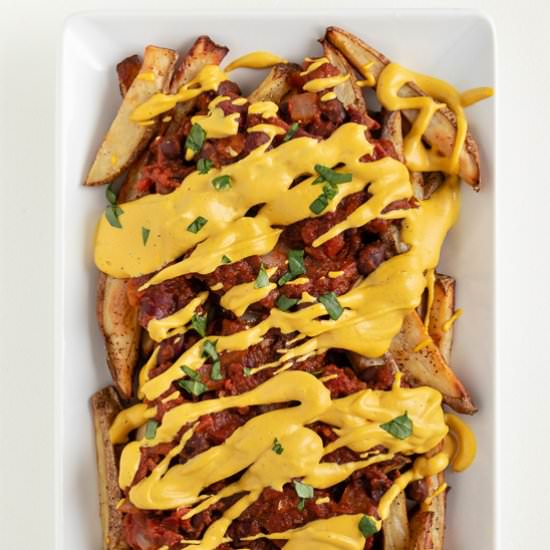 Vegan Chili Cheese Fries - Recipe photo by purelykaylie
