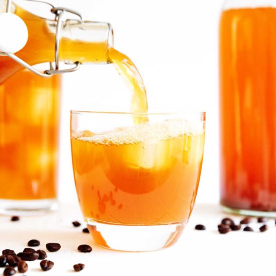 Coffee Kombucha - Recipe photo by liveeatlearn