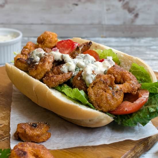 Shrimp po'boys - Recipe photo by cherryonmysundae