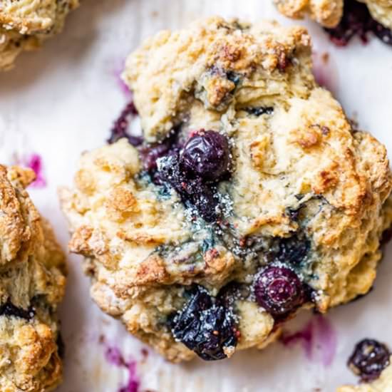 Lightened Up Blueberry Scones - Recipe photo by Skinnytaste