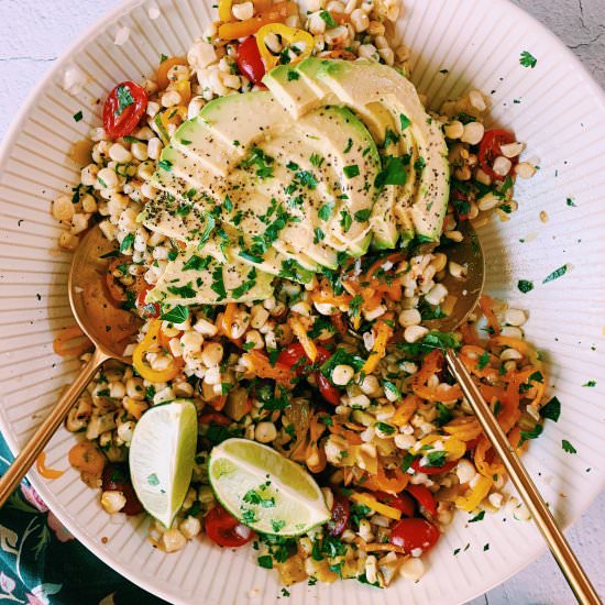 Roasted Corn Salad - Recipe photo by thefigjar