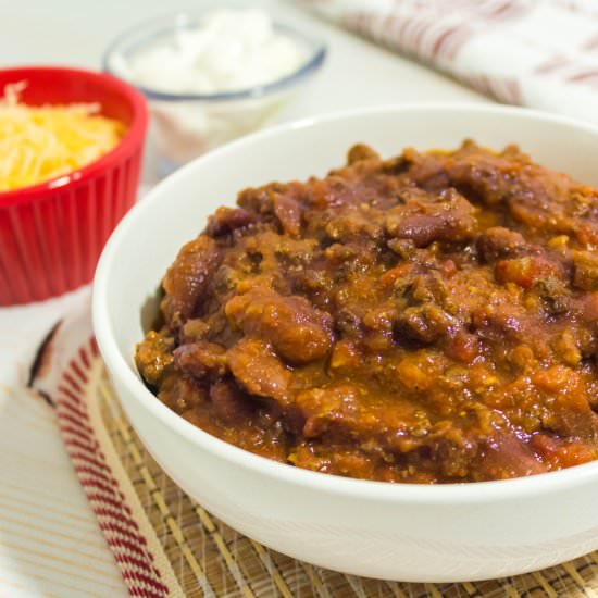 Deer Chili - Recipe photo by thecaglediaries