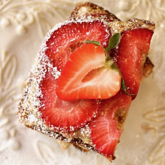 Strawberry Frangipane Toast - Recipe photo by cookingontheweekends