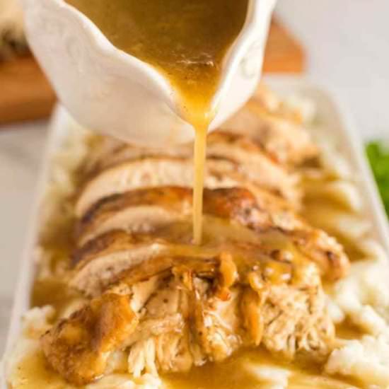 Instant Pot Turkey Gravy - Recipe photo by EasyBudgetRecipes