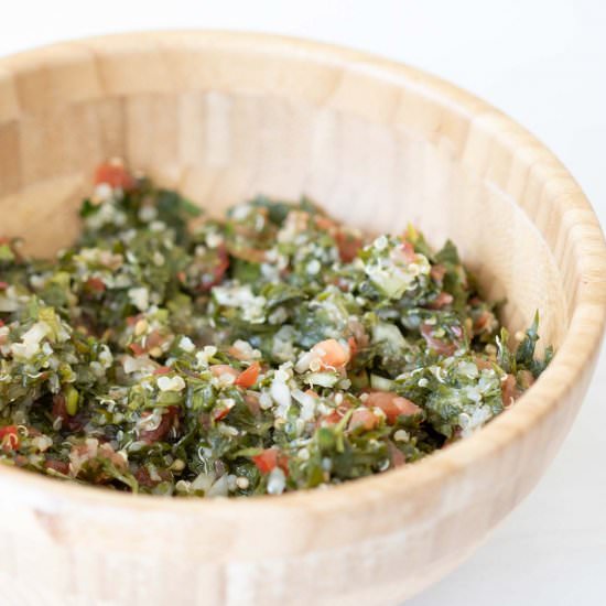 Tabbouleh Recipe with Quinoa - Recipe photo by thematbakh