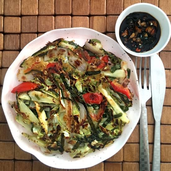 Vegetable Pancake - Recipe photo by steamingpot