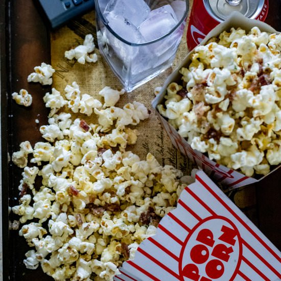 Parmesan Bacon Ranch Popcorn - Recipe photo by whattheforksfordinner