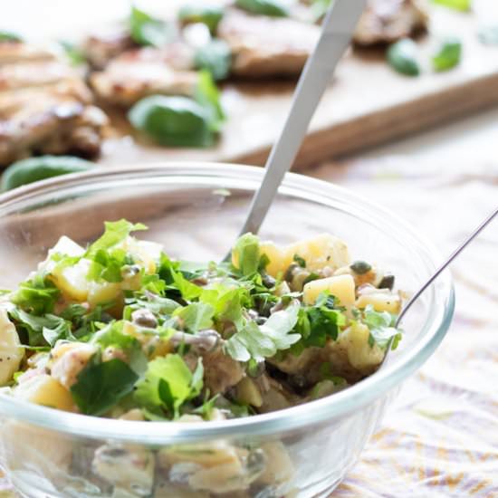 Creamy French Potato Salad - Recipe photo by alwaysusebutter