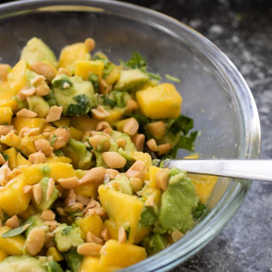 Avocado Mango Salad with Peanuts - Recipe photo by alwaysusebutter