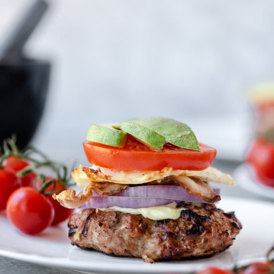 Chicken Cobb Burgers - Recipe photo by chelseajoyeats