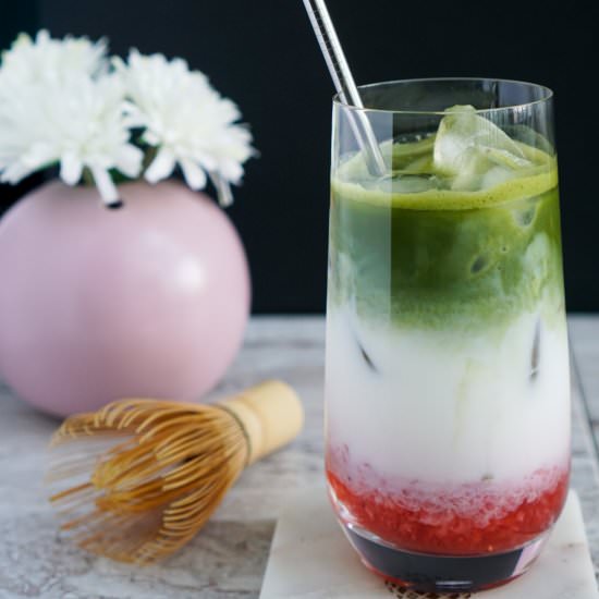 Boba Guys Strawberry Matcha Latte - Recipe photo by cookingwithteamj