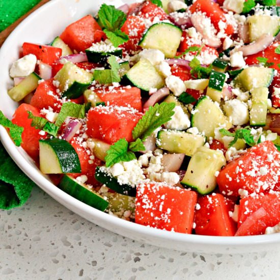 Watermelon Salad - Recipe photo by Small Town Woman